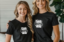 Bella Canvas 3001 Mommy and Me Mockup, Matching Shirts, Product Image 1