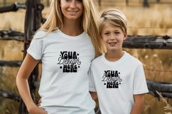 Bella Canvas 3001 Mommy and Me Mockup, Matching Shirts, Product Image 1