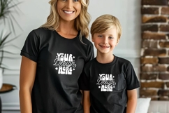Bella Canvas 3001 Mommy and Me Mockup, Matching Shirts, Product Image 1