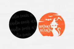 Spooky Season SVG - Black Cat SVG - Halloween Clipart Svg Product Image 3