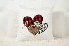 Triple Hearts Love Valentine's Sublimation PNG Product Image 2