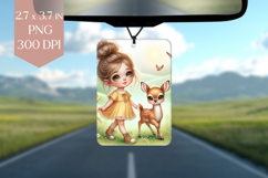 Deer &amp; Sunshine Girl Air Freshener PNG Product Image 1