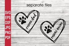 Pet parent SVG | Rescue mom SVG | Rescue Dad SVG Product Image 1