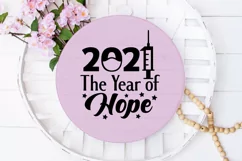 New Years SVG 2021 New Year SVG Year of Hope SVG Cut File Product Image 3