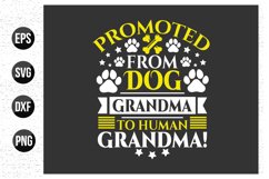 Dog typographic t shirt design vector Product Image 1
