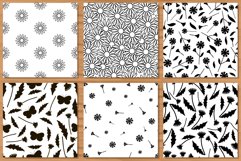 Flowers. 6 Seamless patterns. Product Image 1