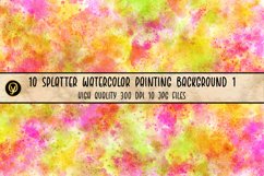 10 Splatter Watercolor Painting Background 1 Product Image 5