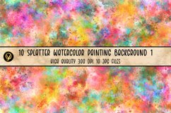 10 Splatter Watercolor Painting Background 1 Product Image 10