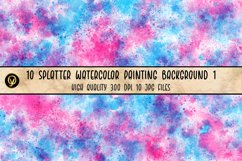 10 Splatter Watercolor Painting Background 1 Product Image 4