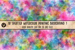10 Splatter Watercolor Painting Background 1 Product Image 8