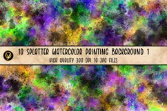 10 Splatter Watercolor Painting Background 1 Product Image 11