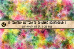 10 Splatter Watercolor Painting Background 1 Product Image 6