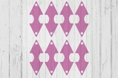 Triangle fold over jewelry display card packaging template s Product Image 1