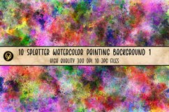10 Splatter Watercolor Painting Background 1 Product Image 2