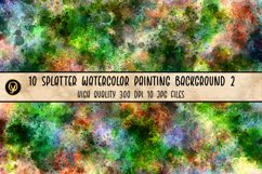 10 Splatter Watercolor Painting Background 2 Product Image 10