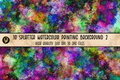 10 Splatter Watercolor Painting Background 2 Product Image 4