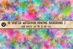 10 Splatter Watercolor Painting Background 2 Product Image 11