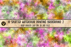 10 Splatter Watercolor Painting Background 2 Product Image 8