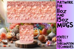 Leopard Flower Mug Wrap Sublimation Product Image 1