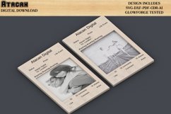 Personalise Facebook Youtube instagram frame Laser cut files Product Image 3