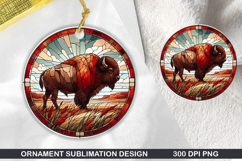 Cute Animals Round Stained Glass PNG Bundle, 30 Designs Product Image 15