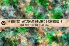 10 Splatter Watercolor Painting Background 2 Product Image 7