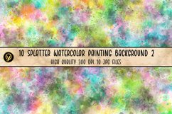 10 Splatter Watercolor Painting Background 2 Product Image 6