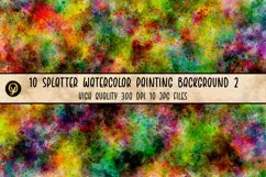 10 Splatter Watercolor Painting Background 2 Product Image 3