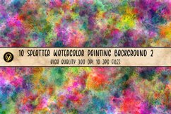 10 Splatter Watercolor Painting Background 2 Product Image 2