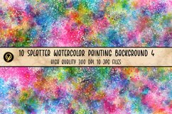 10 Splatter Watercolor Painting Background 4 Product Image 9