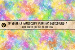 10 Splatter Watercolor Painting Background 4 Product Image 3