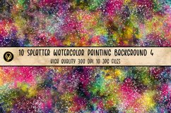 10 Splatter Watercolor Painting Background 4 Product Image 6