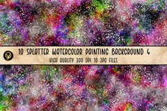 10 Splatter Watercolor Painting Background 4 Product Image 2