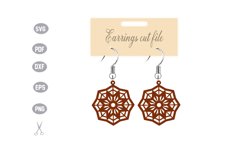 Earrings Template SVG Product Image 1
