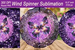 Butterfly Wind spinner PNG | Spring Wind spinner sublimation Product Image 2