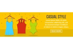 Casual style banner horizontal concept Product Image 1