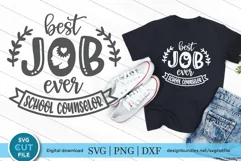 School counselor best job- a school counselor SVG file Product Image 1
