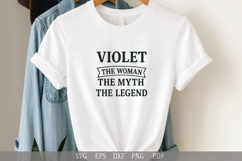 Violet Woman Myth Legend Personalized Name SVG Cut File Product Image 1