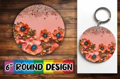 Radiant Sparkling Leopard PNG Sublimation : Keychain, Coaste Product Image 1