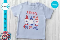 Happy 4th of July Svg, Gnomes 4th July Svg Product Image 4