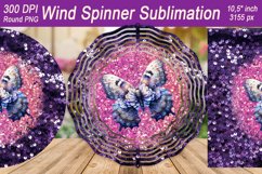 Butterfly Wind spinner PNG | Spring Wind spinner sublimation Product Image 2