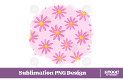 Retro Flowers Background Png Floral Paper Sublimation Bundle Product Image 8