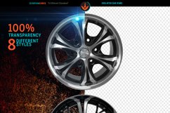 Isolated Car Rims Product Image 2