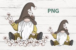 Gnome with cotton png, cotton day Product Image 1