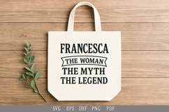 Francesca Personalized Name SVG Gift and T-Shirt Design Product Image 4