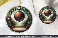 Cute Animals Round Stained Glass PNG Bundle, 30 Designs Product Image 12