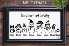 Snowman family svg creator | Funny Christmas family crew Product Image 2