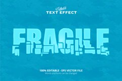 Editable text effect, fragile text Product Image 1
