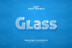 Editable text effect, glass text Product Image 1