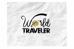 World Traveler Svg, Vacation Svg, Travel Svg, World Svg Product Image 1